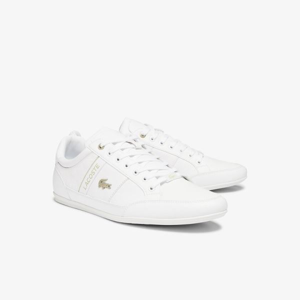 Lacoste Chaymon Synthetic and Leather Sneakers Pánské - Tenisky Bílé | CZ-IVJsis